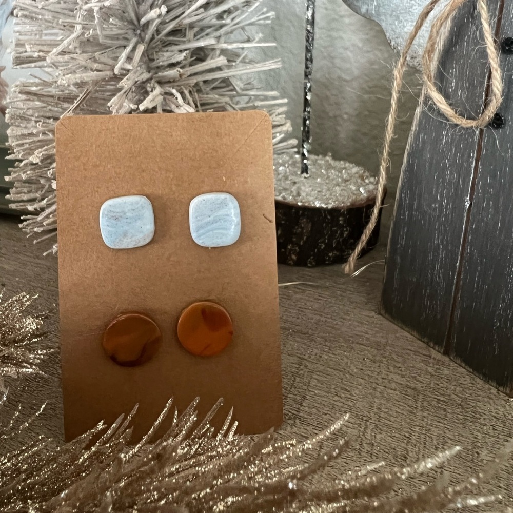 Polymer Clay Earring Studs